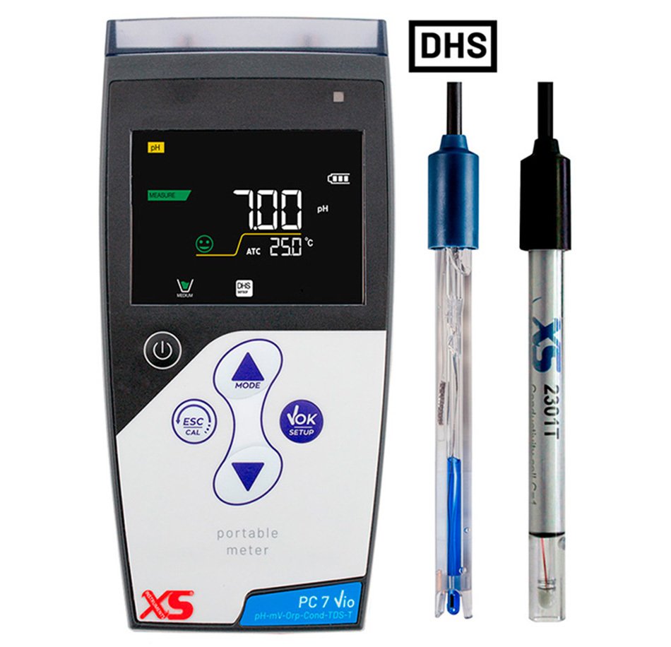 XS Instruments PC 7 Vio Portatif Multiparametre & 2301T pH Metre & 201T DHS Elektrot ile