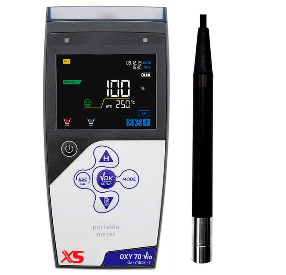 XS Instruments Oxy 70 Vio Portatif Çözünmüş Oksijen Ölçer, Optik Sensörlü LDO