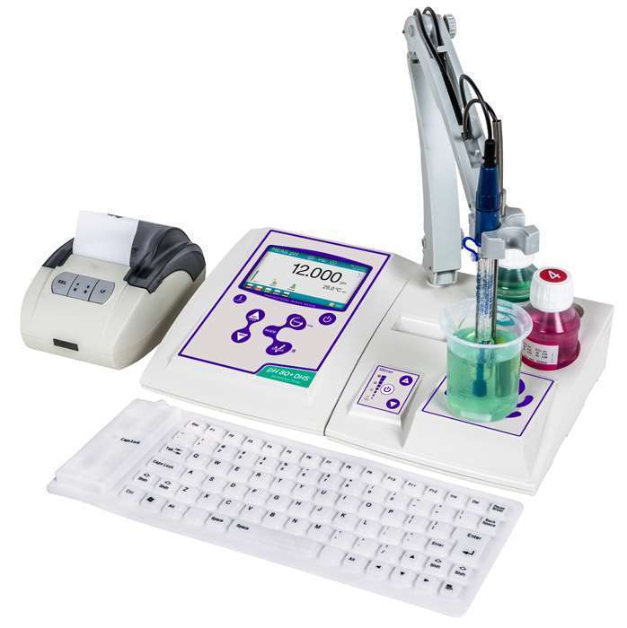 XS Instruments Masaüstü pH Metre 80 DHS Dijital pH Elektrot ile Manyetik Karıştırıcı