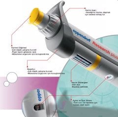 EPPENDORF Research® plus 2-20 µL AYARLANABİLİR MİKRO OTOMATİK PİPET