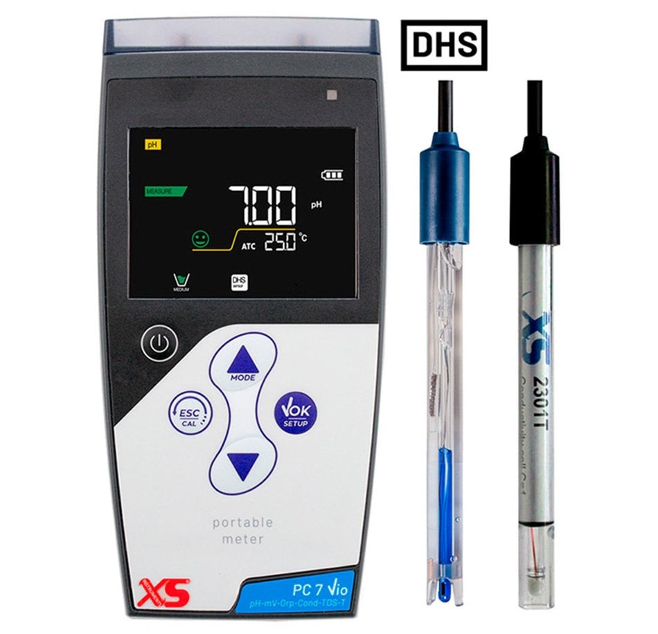 XS Instruments PC 7 Vio Portatif Multiparametre & 2301T pH Metre & 201T DHS Elektrot ile