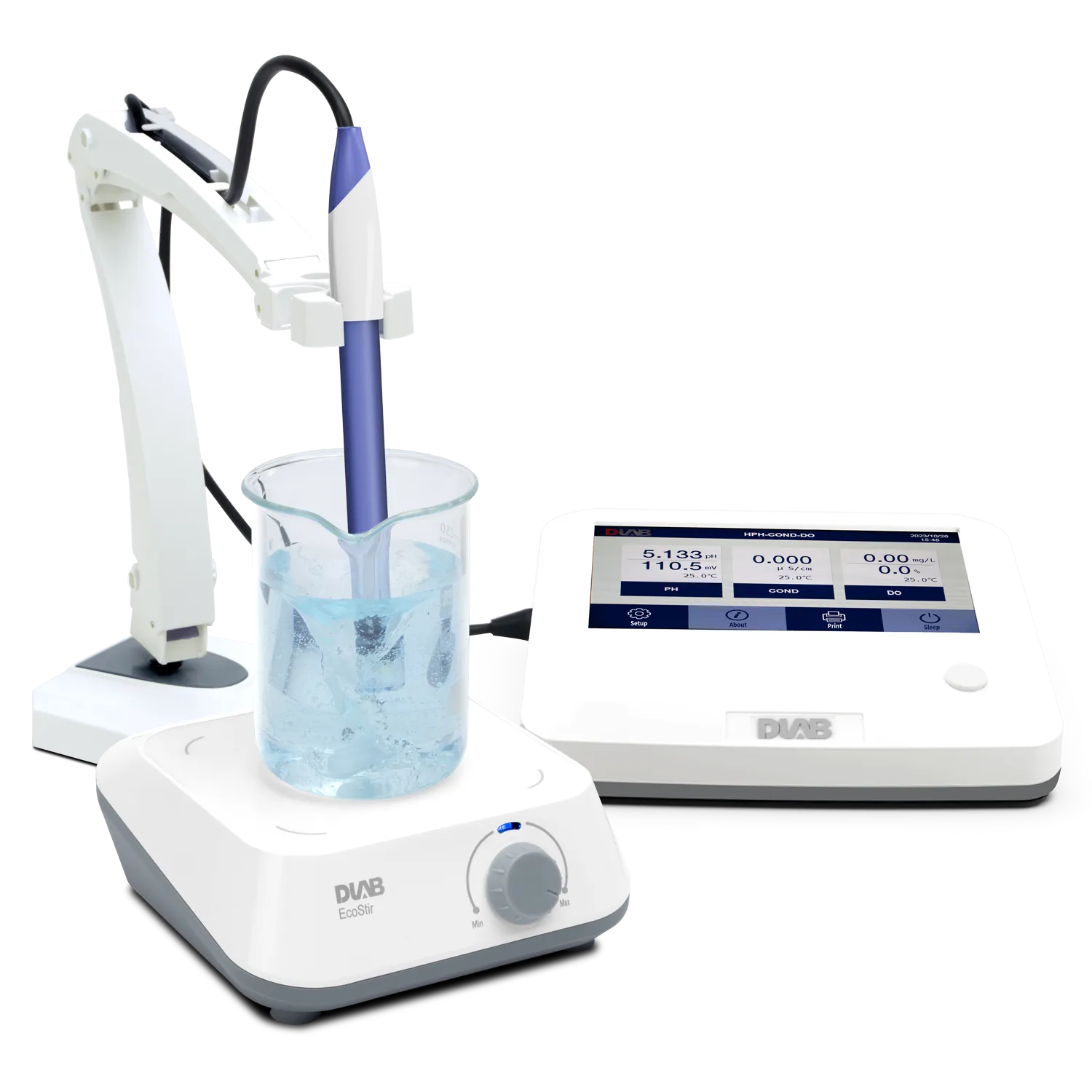 Dlab DCD100T Benchtop Cond/DO Meter (Touch screen/Polarographic Type)