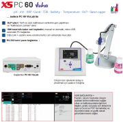XS Instruments PC 60 VioLab Masaüstü Multiparametre Ölçer +2301T İletkenlik Hücresi +XS 201 T DHS Dijital pH Elektrotu