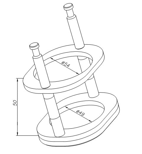 LISTON CAS.180.3-1.55.70 Tüp Adaptörü